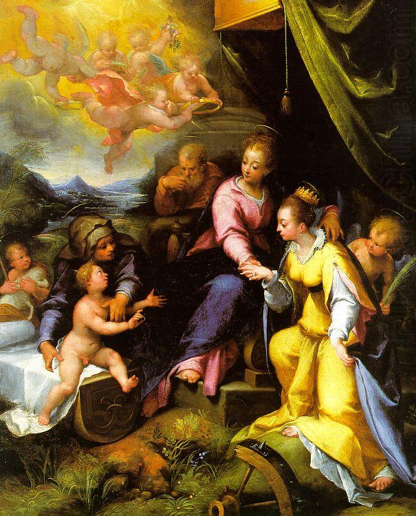 The Mystic Marriage of St. Catherine, Calvaert, Denys